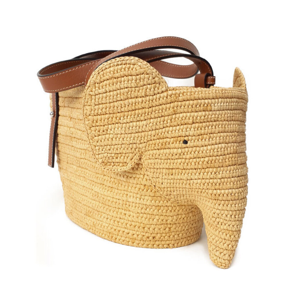 Loewe Elephant Basket Tote Bag